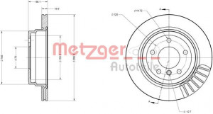 METZGER 6110133 - Bremsscheibe