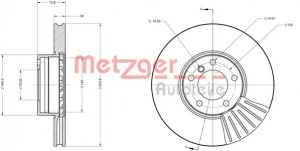 METZGER 6110171 - Bremsscheibe