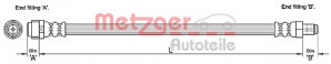 METZGER 4110274 - Bremsschlauch