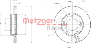 METZGER 6110271 - Bremsscheibe