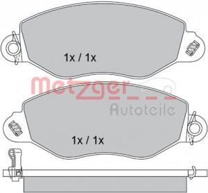 METZGER 1170210 - Bremsbelagsatz, Scheibenbremse