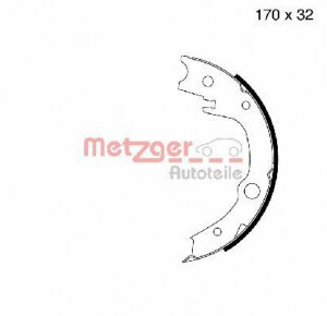 METZGER MG 996 - Bremsbackensatz, Feststellbremse