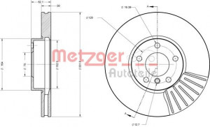 METZGER 6110671 - Bremsscheibe