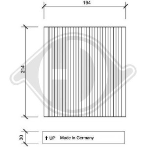 DIEDERICHS DCI0143 - Filter, Innenraumluft