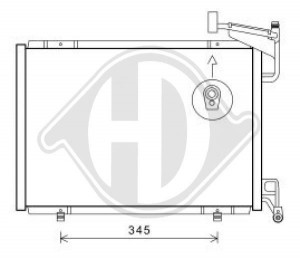 DIEDERICHS DCC1182 - Kondensator, Klimaanlage