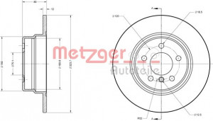 METZGER 6110606 - Bremsscheibe