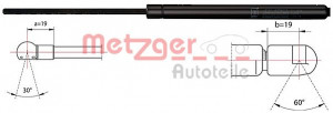 METZGER 2110485 - Gasfeder, Koffer-/Laderaum