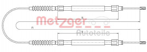METZGER 10.4731 - Seilzug, Feststellbremse