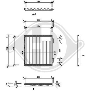 DIEDERICHS DCI1098 - Filter, Innenraumluft