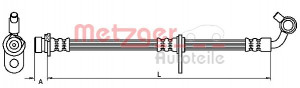 METZGER 4111081 - Bremsschlauch