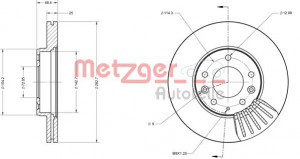 METZGER 6110159 - Bremsscheibe