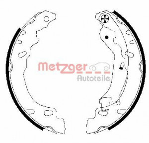 METZGER MG 828 - Bremsbackensatz