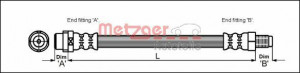 METZGER 4110578 - Bremsschlauch
