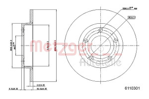 METZGER 6110301 - Bremsscheibe