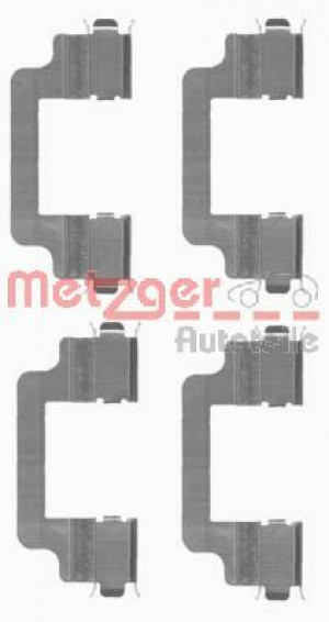 METZGER 109-1727 - Zubehörsatz, Scheibenbremsbelag