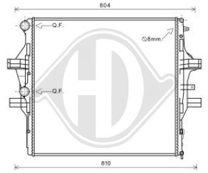 DIEDERICHS DCM2302 - Kühler, Motorkühlung