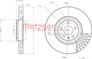 METZGER 6110714 - Bremsscheibe