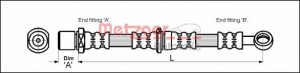 METZGER 4110200 - Bremsschlauch