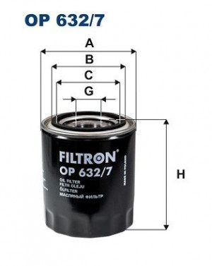 FILTRON OP632/7 - Ölfilter