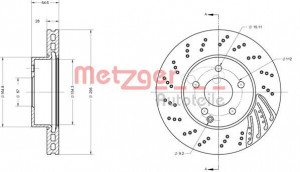 METZGER 6110453 - Bremsscheibe