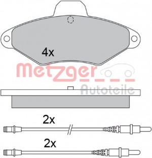 METZGER 1170319 - Bremsbelagsatz, Scheibenbremse
