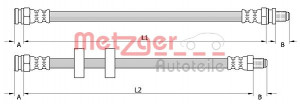 METZGER 4110995 - Bremsschlauch