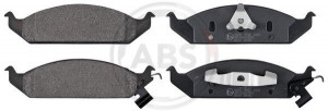 A.B.S. 38650 - Bremsbelagsatz, Scheibenbremse