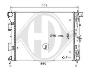 DIEDERICHS DCM3736 - Kühler, Motorkühlung