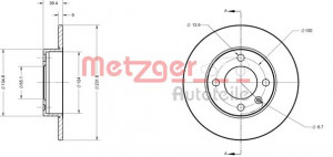 METZGER 6110390 - Bremsscheibe
