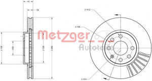 METZGER 6110145 - Bremsscheibe