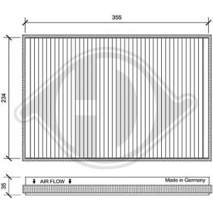 DIEDERICHS DCI1151 - Filter, Innenraumluft
