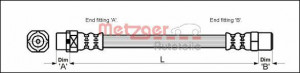 METZGER 4110053 - Bremsschlauch