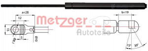 METZGER 2110388 - Gasfeder, Koffer-/Laderaum