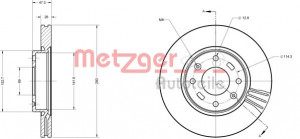 METZGER 6110360 - Bremsscheibe
