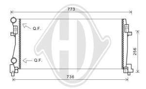 DIEDERICHS DCM3473 - Kühler, Motorkühlung