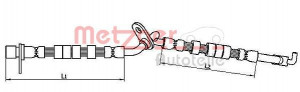 METZGER 4110709 - Bremsschlauch