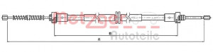 METZGER 10.6547 - Seilzug, Feststellbremse