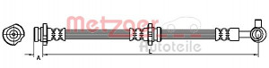 METZGER 4110859 - Bremsschlauch
