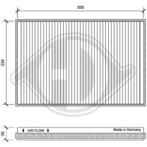 DIEDERICHS DCI0151 - Filter, Innenraumluft