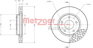 METZGER 6110664 - Bremsscheibe