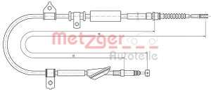 METZGER 10.5238 - Seilzug, Feststellbremse