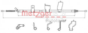 METZGER 17.0327 - Seilzug, Feststellbremse