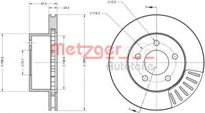METZGER 6110653 - Bremsscheibe