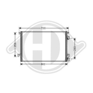 DIEDERICHS DCC1298 - Kondensator, Klimaanlage