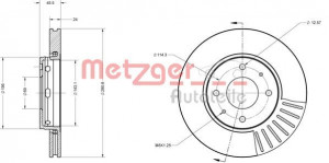 METZGER 6110306 - Bremsscheibe
