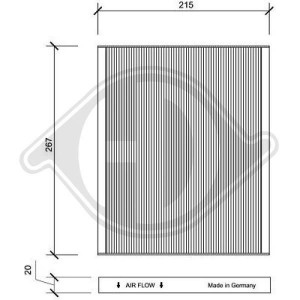 DIEDERICHS DCI1149 - Filter, Innenraumluft