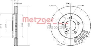 METZGER 6110708 - Bremsscheibe
