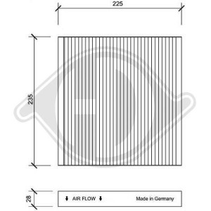 DIEDERICHS DCI1106 - Filter, Innenraumluft