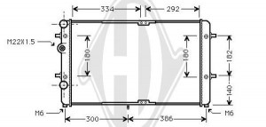 DIEDERICHS DCM3432 - Kühler, Motorkühlung