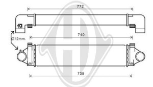 DIEDERICHS DCA1154 - Ladeluftkühler